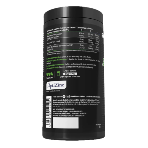 Skill Nutrition - Zn+Mg+B6 90kps