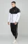 Sik Silk Pánska Čierno Biela Teplákova Súprava Taped Zip Top & Jogger Set