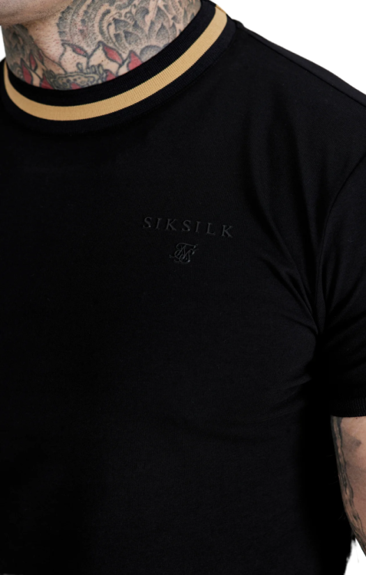 Sik Silk - MUSCLE FIT T-shirt  Black - Veľkosť: L