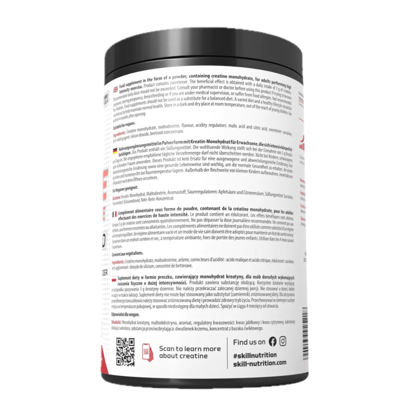 Skill Nutrition - Creatine Monohydrat Micronised Melón 500g