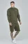 Sik Silk Pánska Mikina Khaki Essential - Veľkosť: M