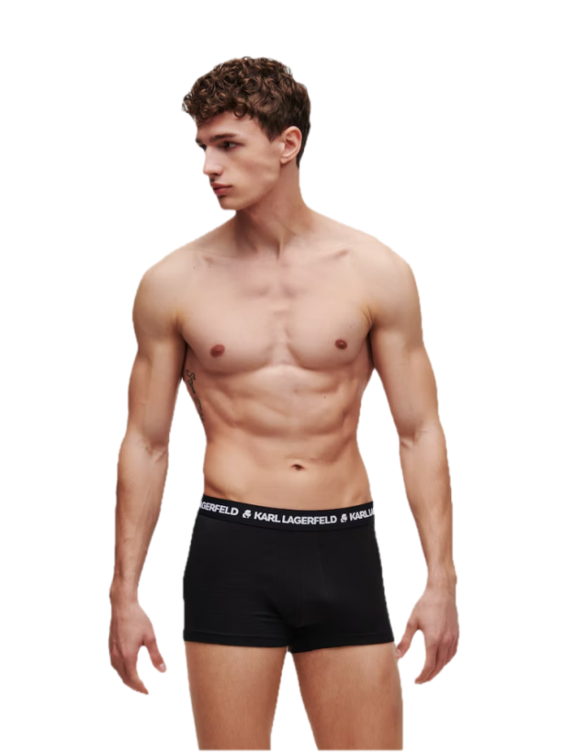 Karl Lagerfeld Boxerky 3PACK Čierne - Veľkosť: XL