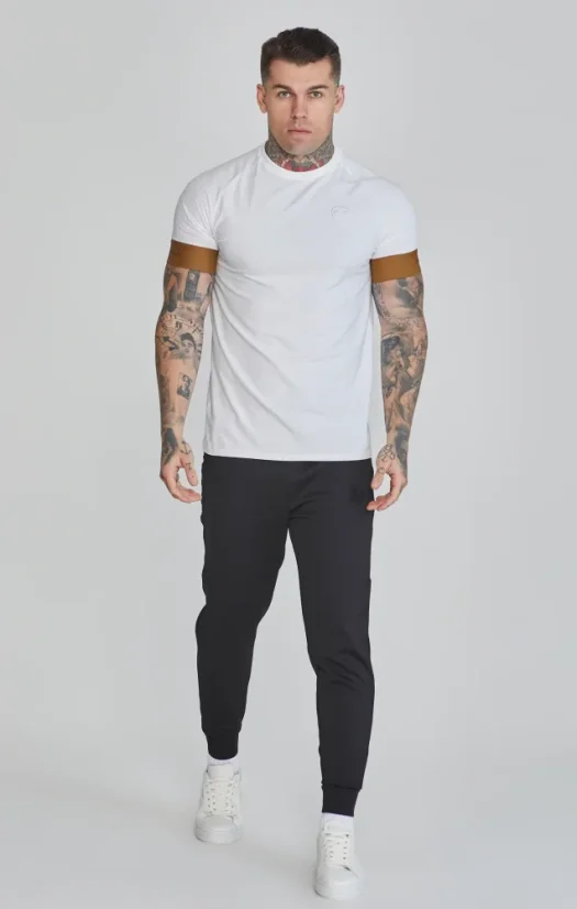Sik Silk - Pánske Biele Tričko Tech T-Shirt - Veľkosť: L