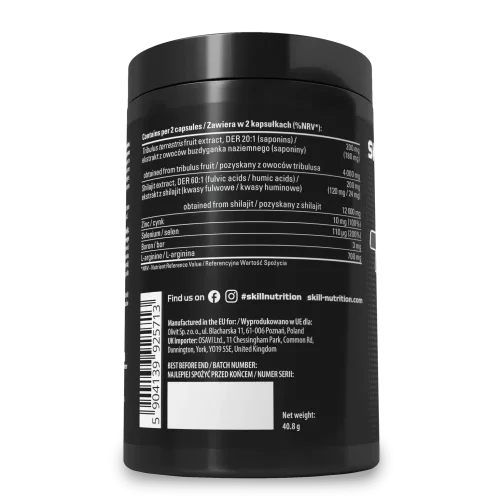 Skill Nutrition Tribulus + Shilajit 60kaps - Balenie: 60kps