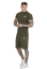 Sik Silk - Pánske Khaki Essential Fleece Short