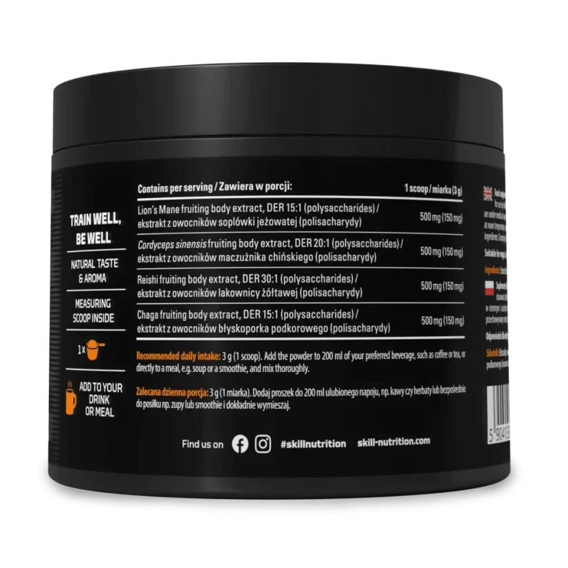Skill Nutrition - 4 Mushroom Complex 180g