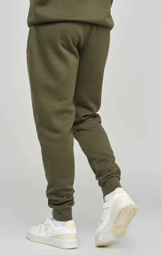 Sik Silk Pánske Khaki Tepláky Essential Cuffed - Veľkosť: M