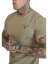 Sik Silk -  Pánske Khaki Tričko Muscle Fit - Veľkosť: XL