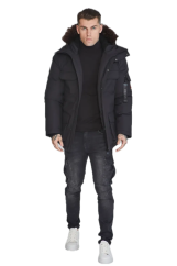 Sik Silk - Pánska Bunda Parka Black
