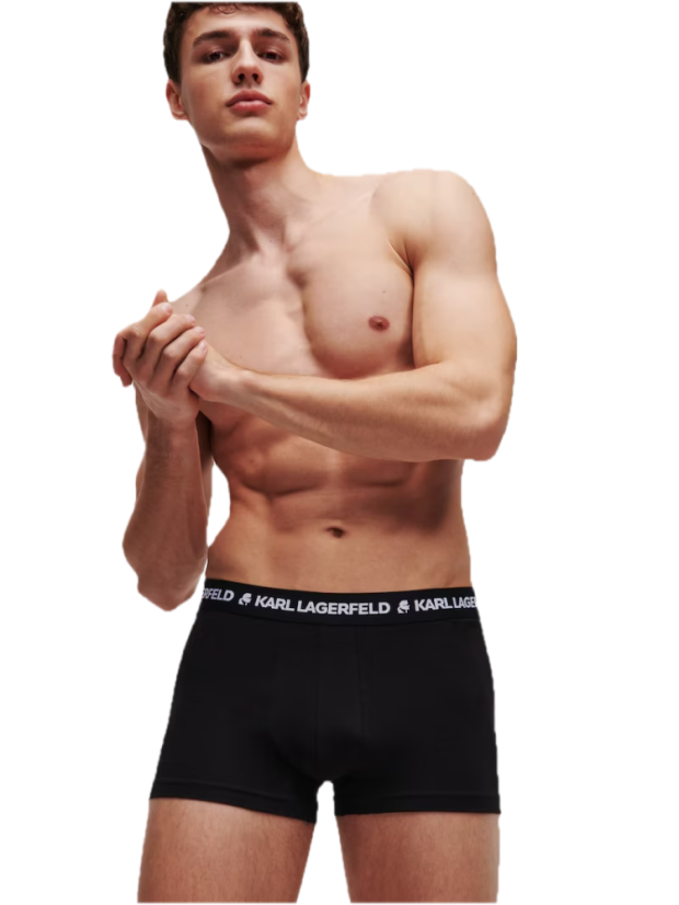 Karl Lagerfeld Boxerky 3PACK Čierne - Veľkosť: XL